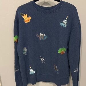 Men's Blue Graphic Sweater